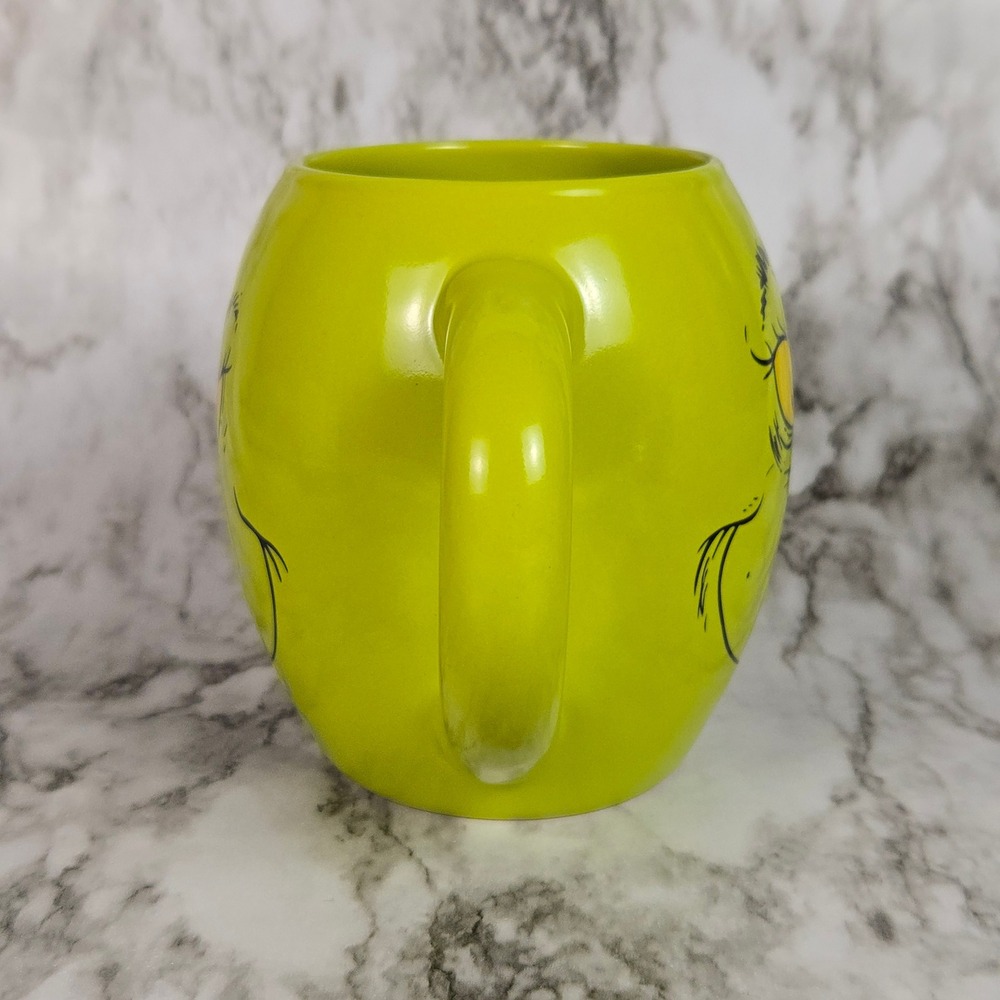 The Grinch Naughty Nice Mug Bioworld Dr Seuss Green Christmas Coffee Cup - Picture 4 of 10